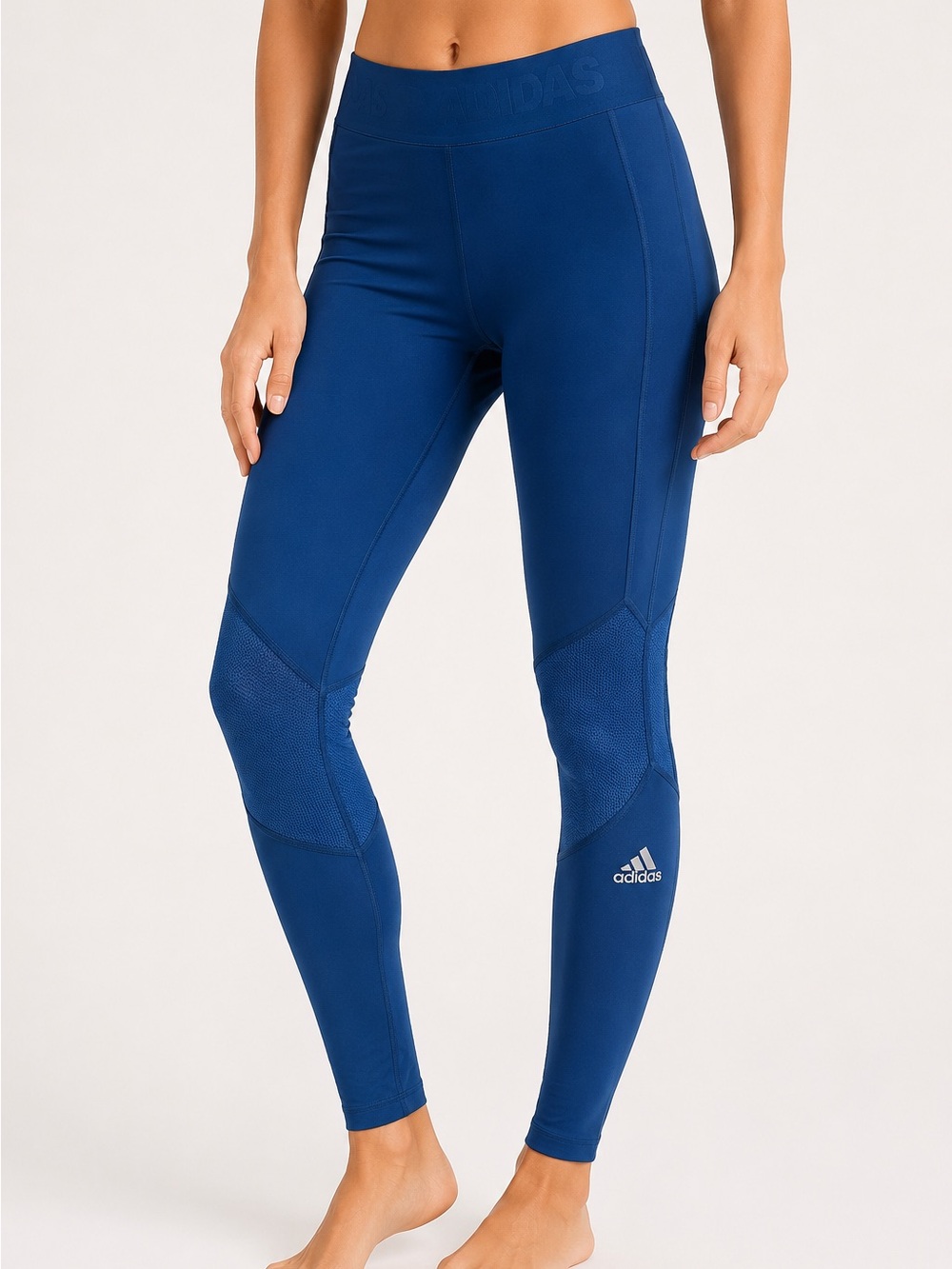 Adidas Alphaskin Blue Compression Leggings Training Tights Size Small